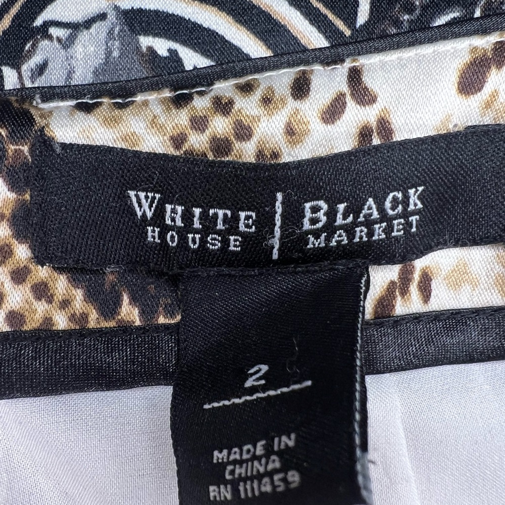 White House Black Market Satin Pencil Skirt Size 2 Small - Picture 10 of 15